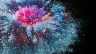 Colorful powder explosion dark sky 2 - the dark sky free wallpaper