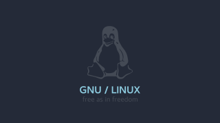 Linux purism greyscale longhair solo - dark background free wallpaper for desktop