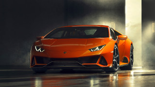 Bright orange sports car dark - orange sports car free wallpaper