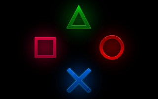 Neon sign cross square triangle - a neon sign free wallpaper