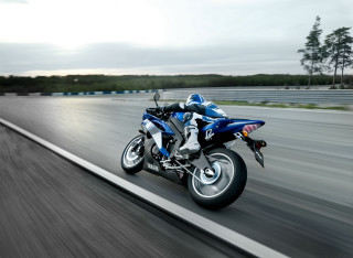 Motorcycle driving cloudy day trees - motorcycle free wallpaper