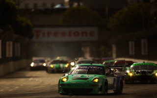 Cars night race track lights - a group of cars free wallpaper