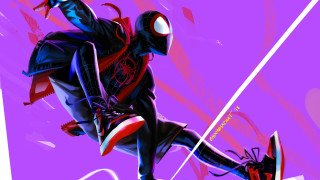Spider man sword jumping air - funk art free wallpaper