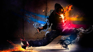 Man black hoodie dancing fire - a black hoodie free wallpaper for desktop
