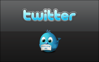 Twitter logo sticker follow me - me free wallpaper for desktop