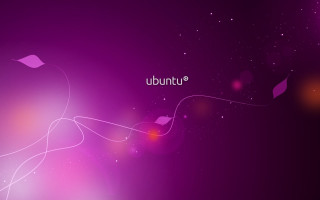Purple ubuntu swirl minimalism aurora - a white text free wallpaper for desktop