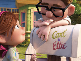 Cartoon character child mailbox cane - pixar and disney animation free wallpaper