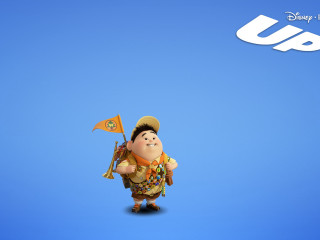 Cartoon character flag pole blue - sign free wallpaper for desktop