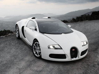 White bugatti gravel road mountains - a gravel road free wallpaper