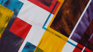 Multicolored pattern white background red - pattern free wallpaper