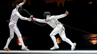 Fencing men stage fight rope - fabien charuau free wallpaper