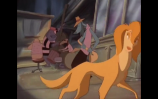 Cartoon dog man suit woman - don bluth free wallpaper