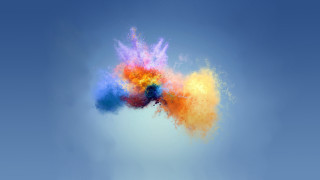 Colorful cloud powder flying sunny - affinity photo free wallpaper for desktop