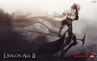 Woman black dress sword white 2 - epic fantasy character art free wallpaper for desktop
