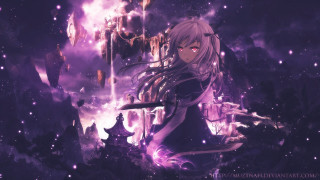 Anime girl long hair sword - long hair and a sword free wallpaper