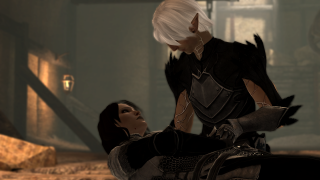 Woman elf gothic armor cinematic - dramatic cinematic lighting free wallpaper