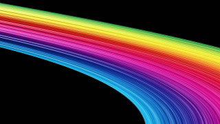 Rainbow line black background white - barclay shaw free wallpaper