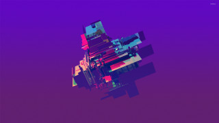 Building purple background red blue - building free wallpaper for desktop