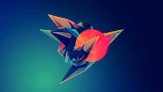 Colorful abstract design sun bird 2 - liam brazier free wallpaper