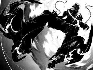 Black white drawing man skateboard - a skateboard free wallpaper