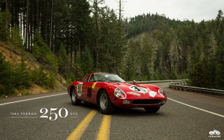 Red sports car forest road 3 - derek hill free wallpaper for desktop