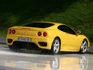 Yellow sports car wet road 2 - a wet road next free wallpaper