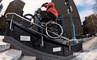 Man bike handrail streetlight building - a man riding free wallpaper