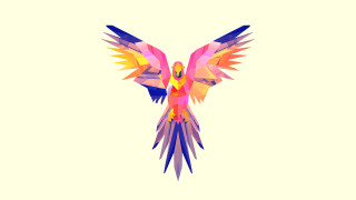 Colorful bird mechanical wings rossdraws - a colorful bird free wallpaper