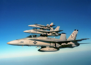 Fighter jets flying blue sky 4 - a group of fighter jets free wallpaper for desktop