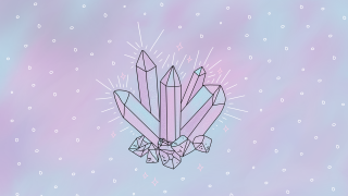 Crystal cluster purple background stars - emily shanks free wallpaper for desktop