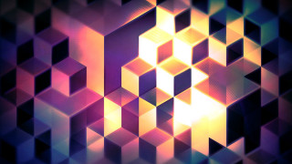 Colorful abstract background squares rectangles - the center of the image free wallpaper