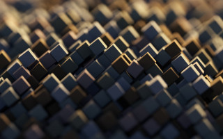 Large group square objects room - a blurry background of them free wallpaper