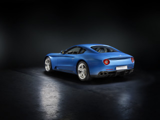 Blue sports car dark room 27 - free 3d render wallpaper