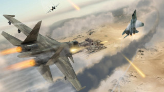 Fighter jets desert landscape rainbow - don maitz free wallpaper for desktop