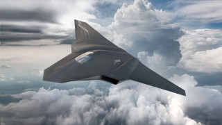 Fighter jet clouds sky futuristic - a cloudy sky above the clouds free wallpaper