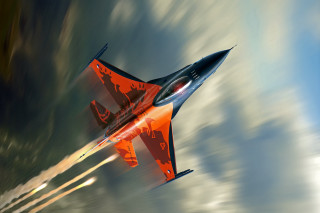 Red black jet cloudy sky - carl eugen keel free wallpaper for desktop