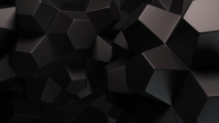 Black background cubes different sizes 2 - single free wallpaper