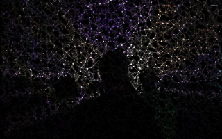 Person dark cellphone lights background - delaunay free wallpaper for desktop